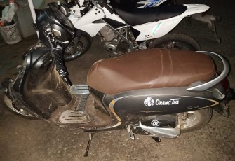 kendaraan yang dipakai korban pasca lakalantas