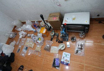 Sejumlah barang bukti saat diamankan