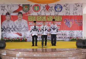 Bupati dan Wakil Bupati Asahan Ikuti Rangkaian Kegiatan Sehari Bersama Guru Dalam Rangka HUT Ke-77 PGRI dan Hari Guru Nasional Tahun 2022