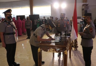 Prosesi Sertijab Dir Reskrimsus Polda Bengkulu