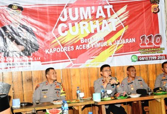 Polres Aceh Timur saat Gelar Jumat Curhat