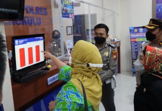 Tim Kemenpan RB Selasa (14/06/2022), saat mengunjungi Polres Bengkulu.
