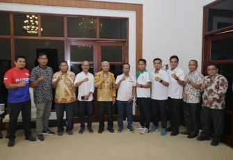 Bupati saat Terima Audiensi KONI dan Olahraga Sambo Kabupaten Asahan