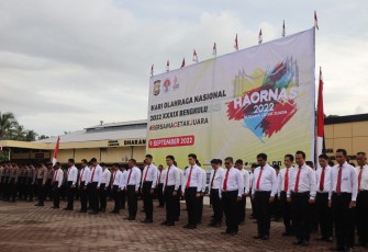 Upacara Peringatan HAORNAS Ke-39 oleh jajaran Polda Bengkulu