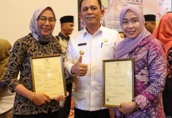Gubernur Kepulauan Riau H. Ansar Ahmad pada Kegiatan Sosialisasi Layanan Bantuan Hukum Bagi Koperasi dan UMKM Sempena Peringatan Hari Koperasi Nasional Ke-75 Tahun 2022 di Trans Convention Centre, Tanjungpinang, Selasa (12/07). 