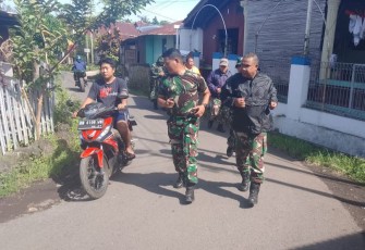 Sejumlah personil Kodim 1310/Bitung saat melakukan pembinaan fisik