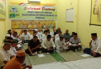 DPD II Golkar Aceh Timur saat Gelar Doa dan Zikir Bersama