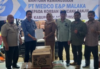 Medco E&P saat Bantu Korban Banjir di Aceh Timur