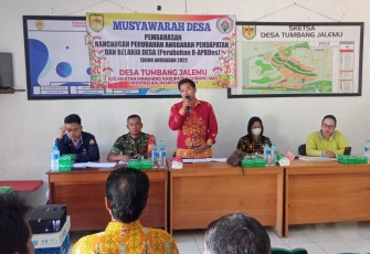 Rapat Musdes dalam Rangka Pembahasan Rancangan APBDes