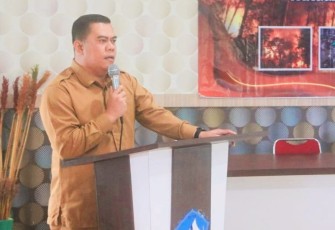 Pj .Sekda Bintan Ronny Kartika saat memberikan kata sambutan