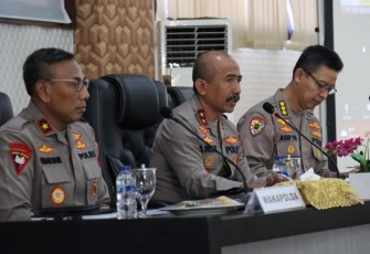 Kapolda Bengkulu Irjen Pol. Drs. Agung Wicaksono, M. Si saat Pimpin GO Triwulan III, Kamis ( 20/10/2022).