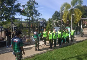 Anggota Dari Koramil Paringin saat Laksanakan Tes Kesamaptaan Calon Satpol PP Balangan