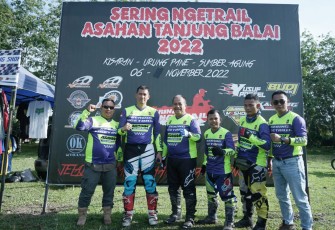 Wakil Bupati Asahan saat Lepas Peserta Trail Advanture