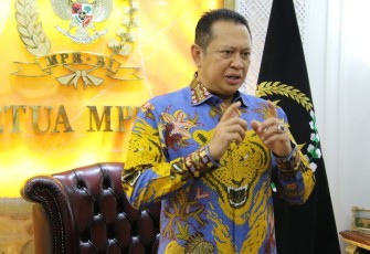 Bamsoet dalam sambutan secara daring pada Rapat Kerja Nasional ke-5 Forum Pemberdayaan Perempuan Indonesia (FPPI), di Jakarta, Sabtu (15/10/22).