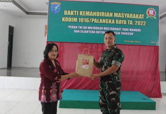 Kodim Palangka Raya saat Gelar Program Bakti TNI Kemandirian Masyarakat 