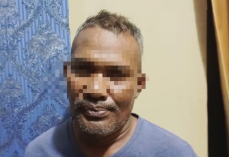 Tersangka saat diamankan