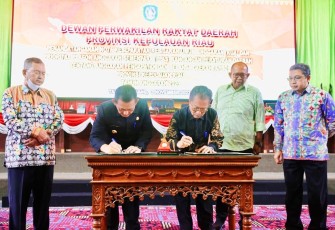 Nota Kesepakatan KUA-PPAS Ditandangani Gubernur Ansar dan Pimpinan DPRD Provinsi Kepri 
