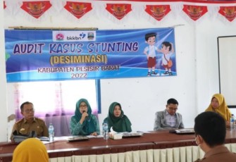 Pemkab Pesibar saat Gelar Diseminasi Audit Kasus Stunting Tahun 2022