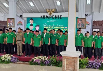 Ansor Jatim saat Ikrar Pertahankan NKRI dan Tolak Politik Identitas