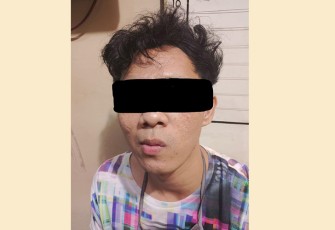 Terduga Pelaku saat diamankan  