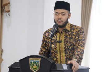 Wali Kota Fadly Amran saat sampaikan capaian kerja dan prestasi, berlangsung di Pendopo Rumah Dinasnya, Senin (10/10/2022).