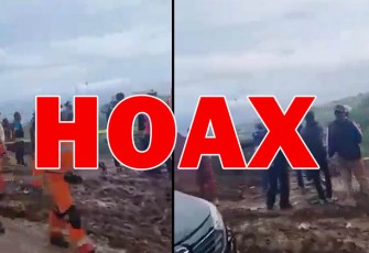 Hoaks video Lokasi Longsor Tempat Maksiat