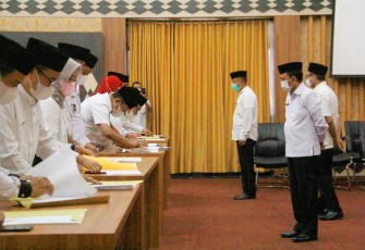 Penandatanganan Perjanjian Kinerja Pejabat Administrator Lingkungan Sekretariat Daerah Provinsi Bengkulu