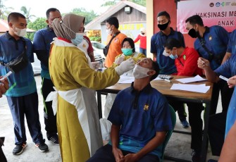 Rapid tes terhadap anggota Polres Bengkulu Selatan