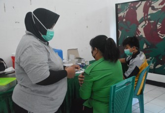 Guna Cegah Omicron Persit Cabang XXVII Ikut Vaksin Booster