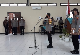 Penutupan diklat gada pratama di Aula SKB Kendal, Desa Cepiring, Kecamatan Cepiring, Kendal