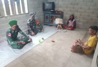 Satgas Pamtas  Anjangsana Ke Rumah Warga Perbatasan