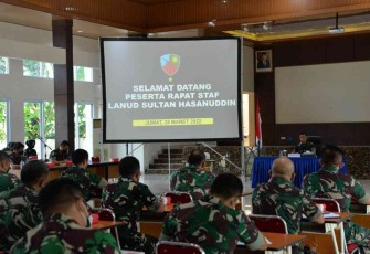 ​​​​Danlanud Sultan Hasanuddin Pimpin Rapat Staf