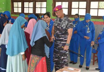 Sambut Bulan Suci Ramadhan 1443 H, Danyonmarhanlan IX Ambon Kunjungi Panti Asuhan