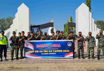 Lanud Supadio Gelar Bakti Sosial Sambut HUT Ke-76 TNI AU