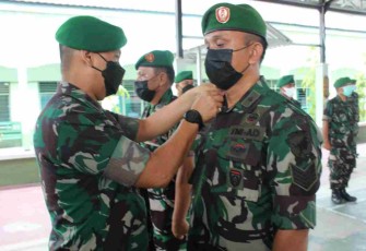 Dandim 1015/Sampit Pimpin Upacara Korps Rapot Kenaikan Pangkat
