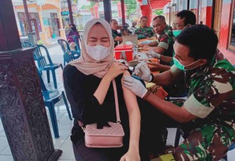 Target Cepat Tercapai, Kodim 0808/Blitar Terus Gelar Serbuan Vaksinasi Covid-19