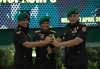 Pangdam I/BB Pimpin Sertijab Danrem 023/Kawal Samudera