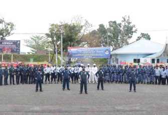 Upacara Peringatan HUT TNI AU ke-76 di Lanud Sutan Sjahrir