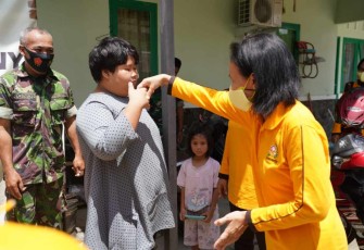HUT Dharma Pertiwi, Persit KCK Koorcabrem 121 Berikan Tali Asih Anak Berkebutuhan Khusus