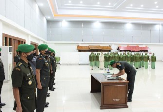 Sertijab Pamen Golongan IV Kodam XII/Tpr