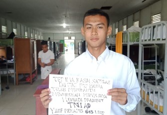 Satgas Pamtas Yonif Mekanis 643/Wns Berhasil Wujudkan Cita-cita Anak Perbatasan Menjadi Anggota TNI