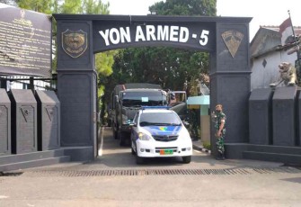 Yonarmed 5/105 Tarik Siap Amankan Perbatasan RI Malaysia