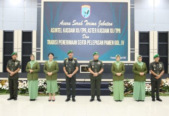 Tradisi penerimaan dan pelepasan jabatan di lingkungan Kodam XII/Tpr