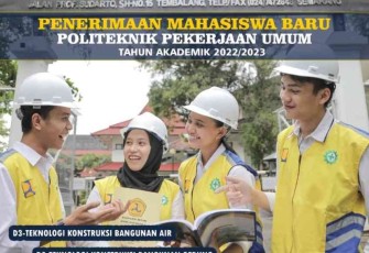 Resmi dibuka penerimaan mahasiswa baru Politeknik PU, Kamis (21/4/22)