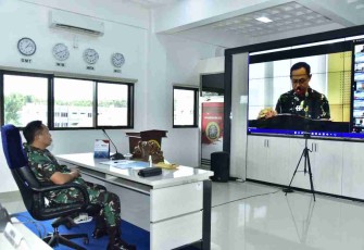 Seminar pengembangan sistem kapal selam secara virtual. Selasa (25/4/2022)