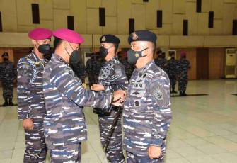Dankodiklatal melantik pergantian pimpinan di lingkungan Kodiklatal. Rabu (27/4/2022)