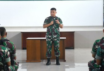 Hindari pelanggaran sekecil apapun saat cuti lebaran. Danrem tegaskan di Makorem. Jum'at (29/4/2022)