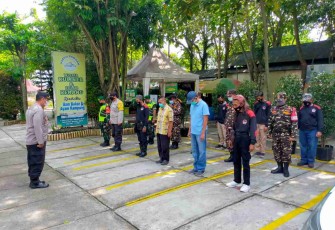 Apel pengamanan lebaran tempat wisata. Sabtu (30/4/2022)
