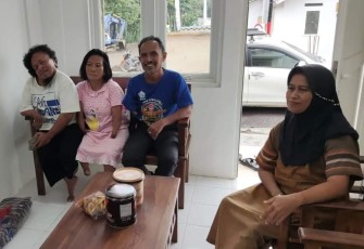 Kebahagiaan warga korban erupsi gunung Semeru menerima hunian baru jelang lebaran. Minggu (01/05/2022)