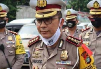 Antisipasi kemacetan mudik lokal Jakarta-Bandung. Dirlantas PMJ saat conference pers di Jakarta. Senin (02/05/2022)  